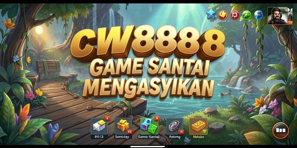 Screenshot utama CW8888 menampilkan gameplay yang penuh warna.