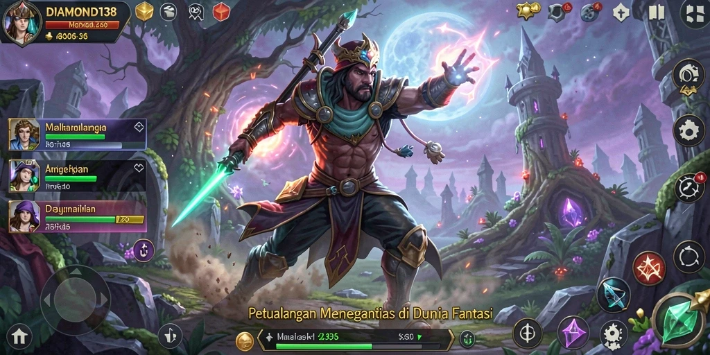 Tampilan gameplay DIAMOND138 yang penuh aksi dan petualangan.