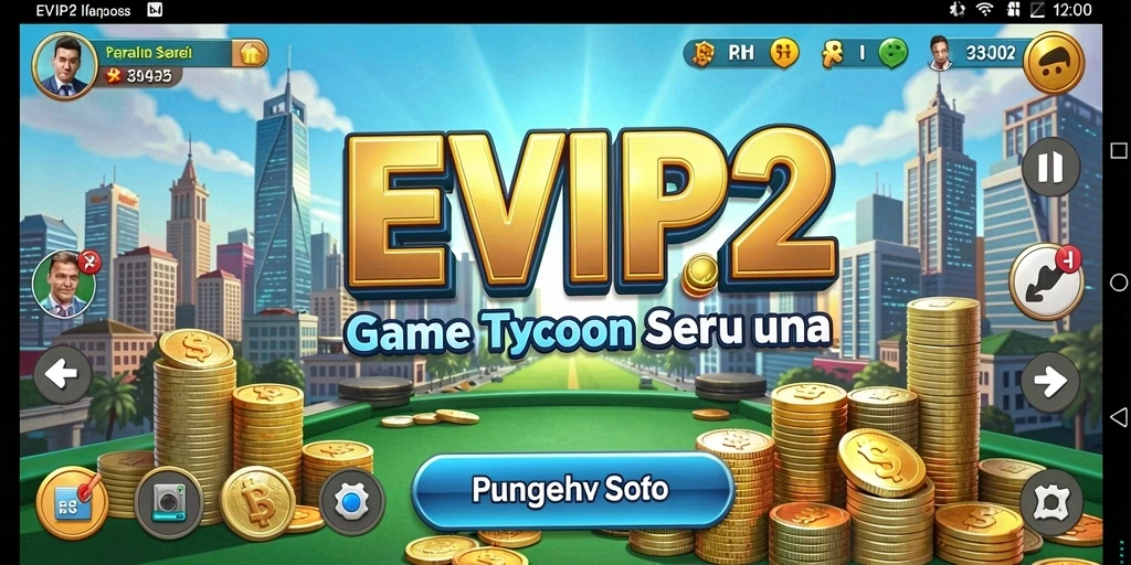 Screenshot gameplay <strong>EVIP2</strong> menampilkan suasana seru saat mengelola bisnis.