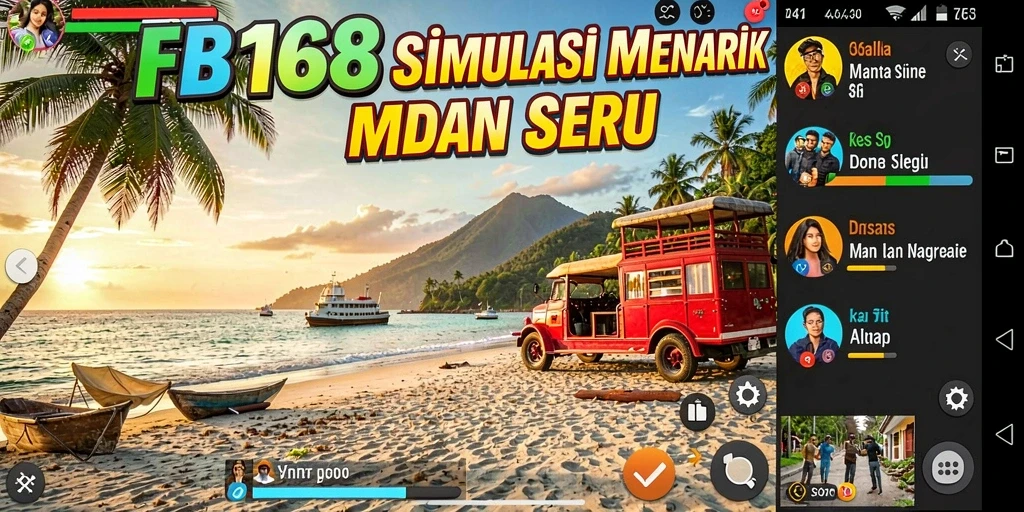 Screenshot menunjukkan gameplay seru dalam FB168 dengan grafis yang memukau.