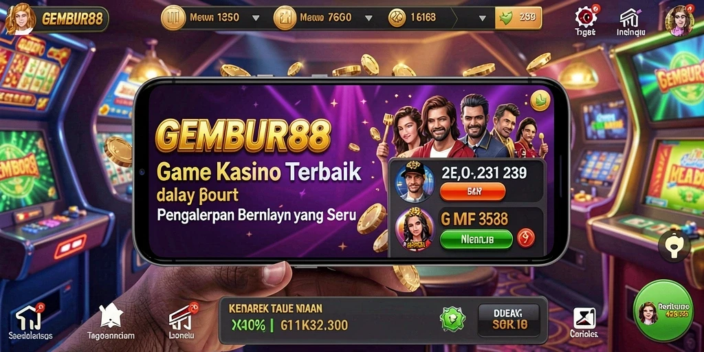 Tampilan gameplay yang mendebarkan dan grafis menakjubkan di GEMBUR88.