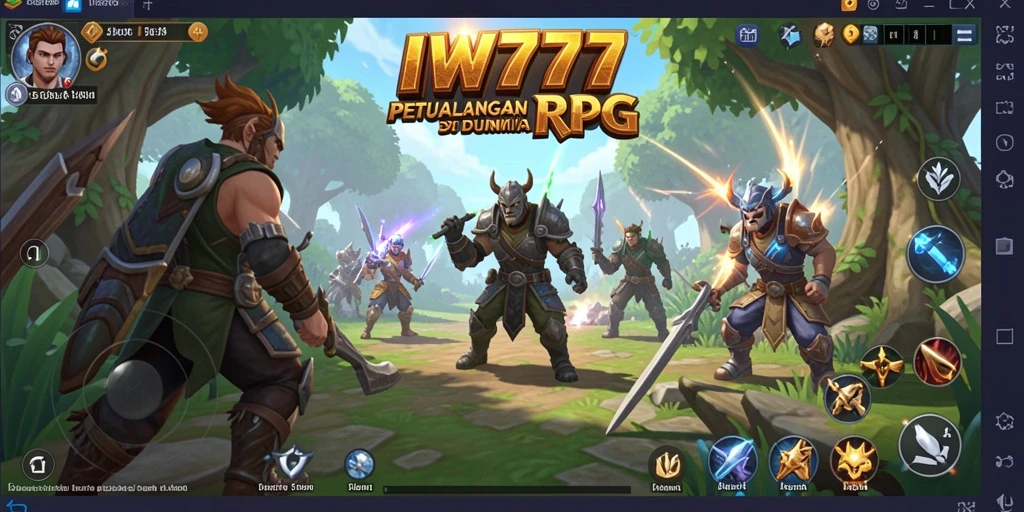 Screenshot IW777 menampilkan aksi seru dari gameplay RPG.