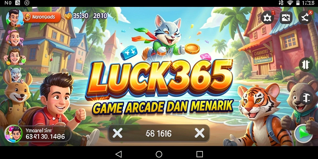 Tangkapan layar gameplay LUCK365 yang penuh aksi arcade.