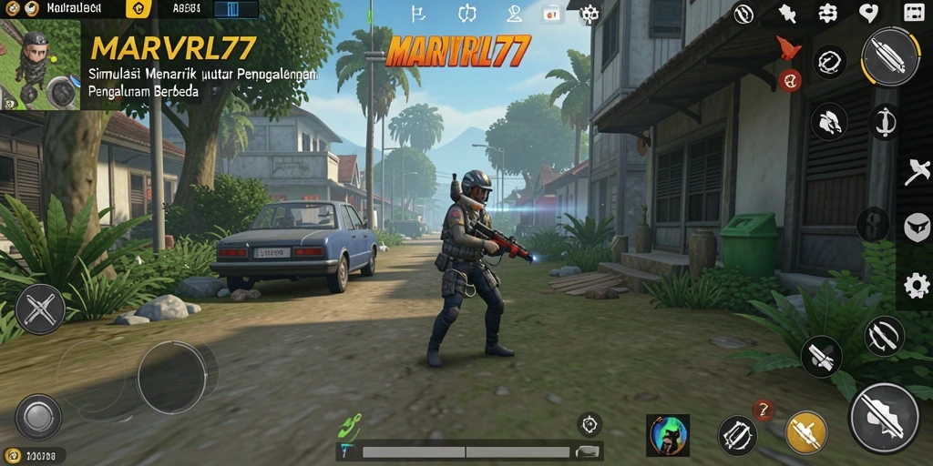 Tangkapan layar MARVRL77 yang menampilkan gameplay simulasi yang menarik.
