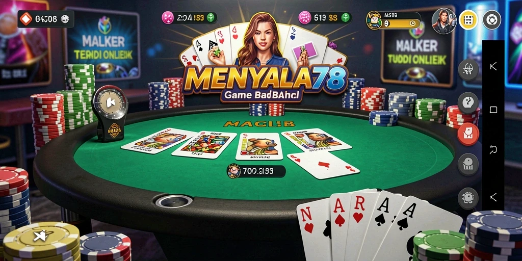 Tampilan menarik dari gameplay MENYALA78 dengan pemain yang antusias.