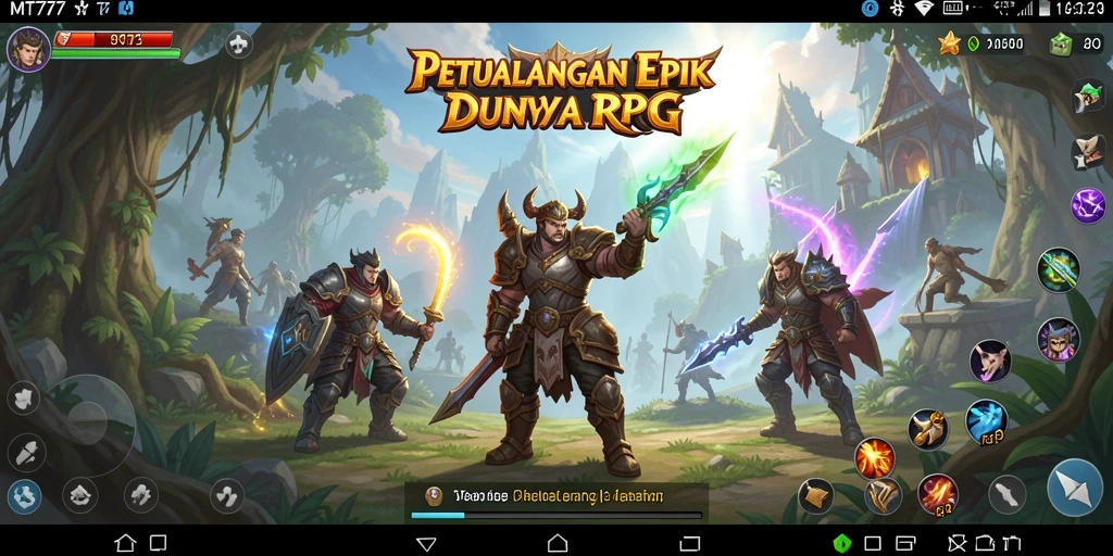Tampilan menakjubkan dari gameplay RPG di MT777.