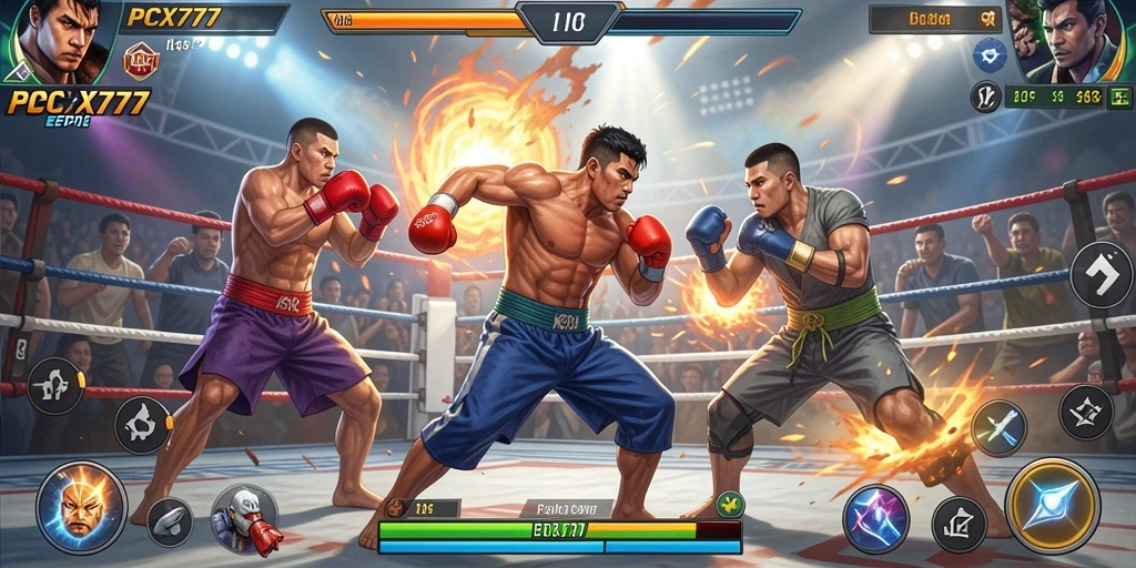 Tampilan gameplay seru dan mendebarkan dalam <strong>PCX777</strong>.
