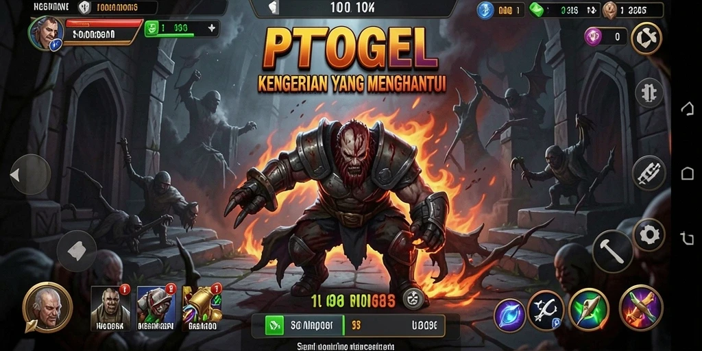 Screenshot menampilkan gameplay mencekam di PTTOGEL.