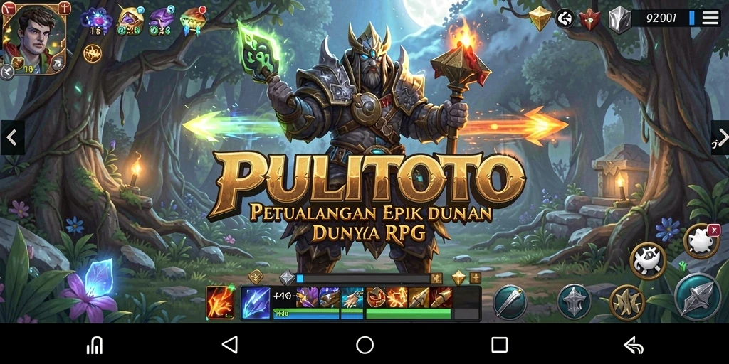Tampilan seru dari gameplay PULITOTO dengan pertarungan epik.